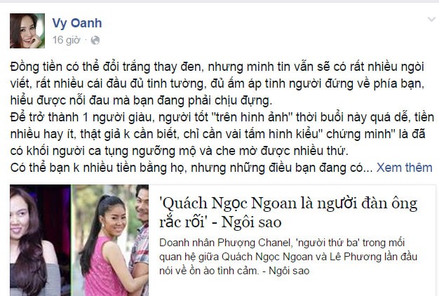 Vy Oanh dong vien Le Phuong sau bien co hon nhan-Hinh-3